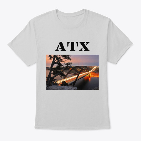 Atx Brand Clothing  Light Steel T-Shirt Front