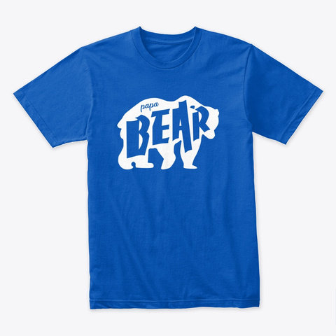 Papa Bear Ii Royal T-Shirt Front