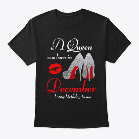 Queen December Black T-Shirt Front