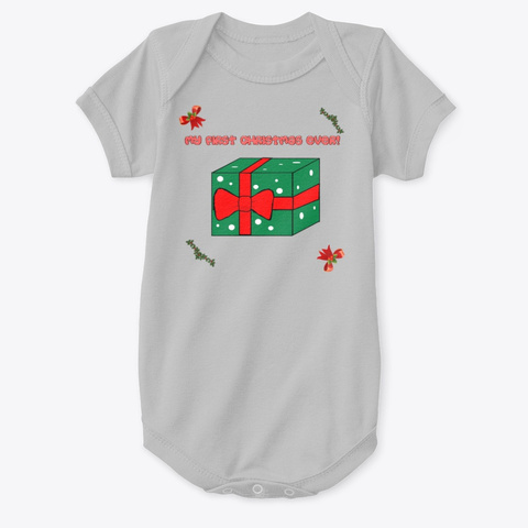 My First Christmas Ever Gift Box Heather  T-Shirt Front