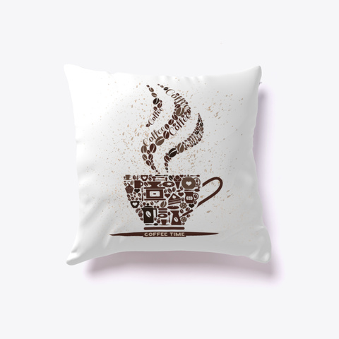 Coffee Lover's Pillow White T-Shirt Front
