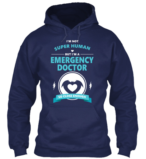 Emergency Doctor Navy T-Shirt Front