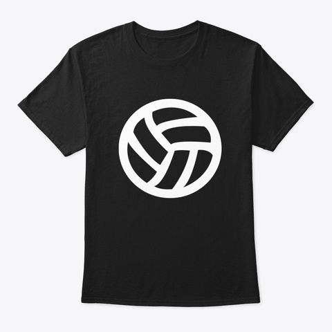 Volleyball M5oyr Black T-Shirt Front