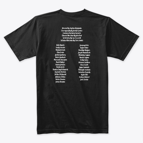 Ghhs 2019 Addams Family Black T-Shirt Back