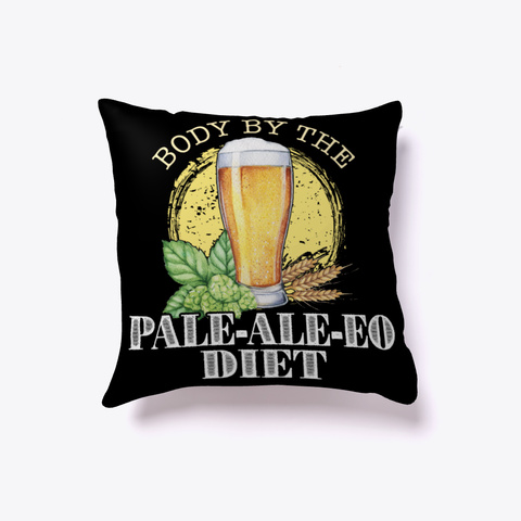 Pale Ale Eo Diet Pillow Black Kaos Front