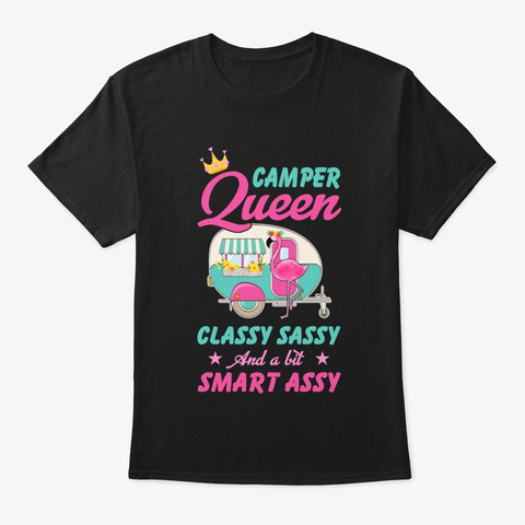 Camper Queen, Black áo T-Shirt Front