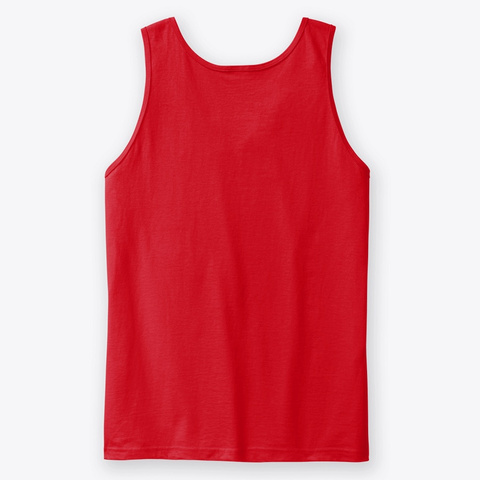 Happy Camper Tank Top Red Camiseta Back