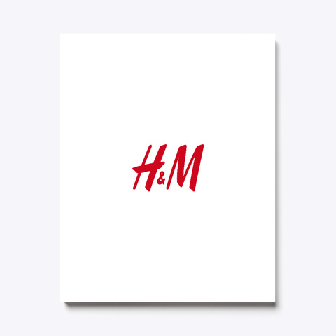 H&M  Canvas Art  White Maglietta Front