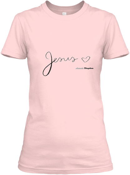 Jesus  Light Pink T-Shirt Front