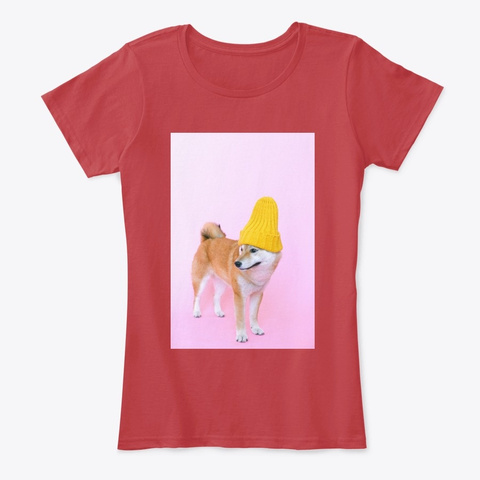 Shiba Inu Dog  Classic Red T-Shirt Front