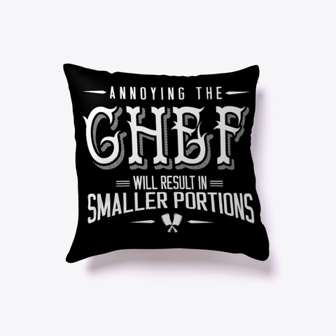 Funny Chef Pillow G Ift Black T-Shirt Front