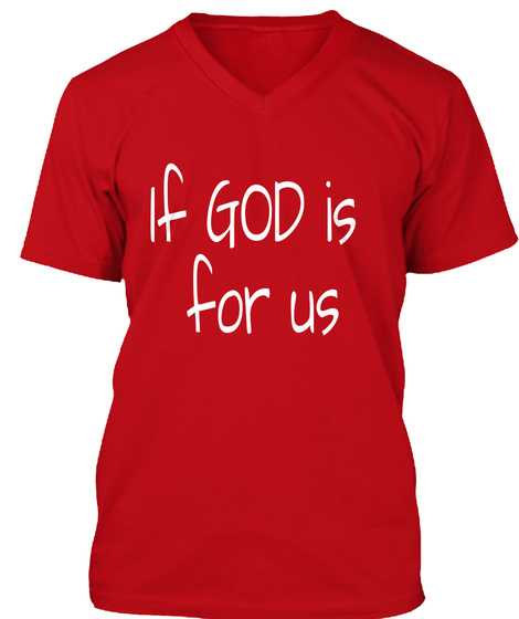 If God Is For Us Red T-Shirt Front