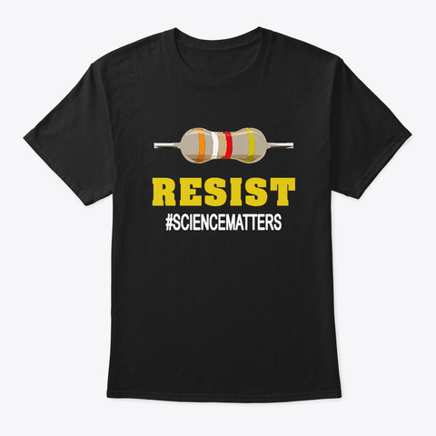 Resist  Sciencematters T Shirt Black T-Shirt Front