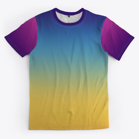 Funky Abstract Color Gradient Standard T-Shirt Front