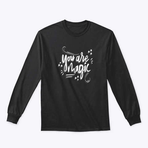 Long Sleeve Tee: Magic Black T-Shirt Front