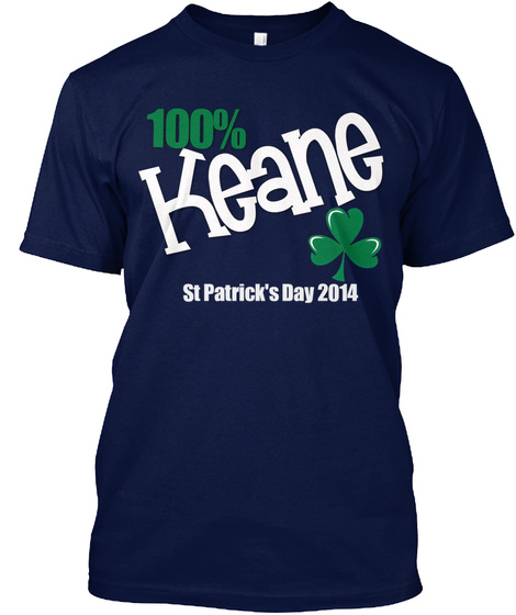 Keane  – St Patrick’s Day Navy T-Shirt Front