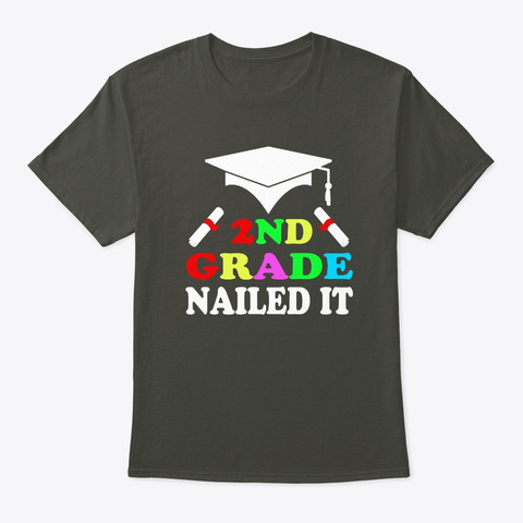 2nd Garten Nailed It Graduation Tee Smoke Gray T-Shirt Front