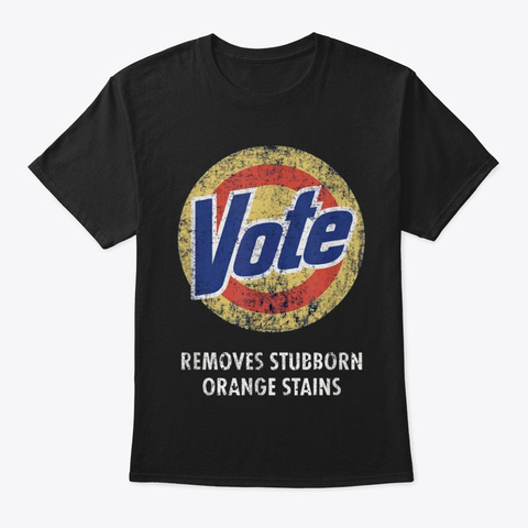 Official Vote Detergent T Shirts Black T-Shirt Front