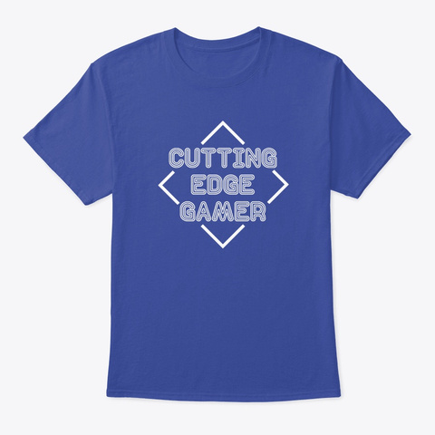 Cutting Edge Gamer   Psych Deep Royal T-Shirt Front