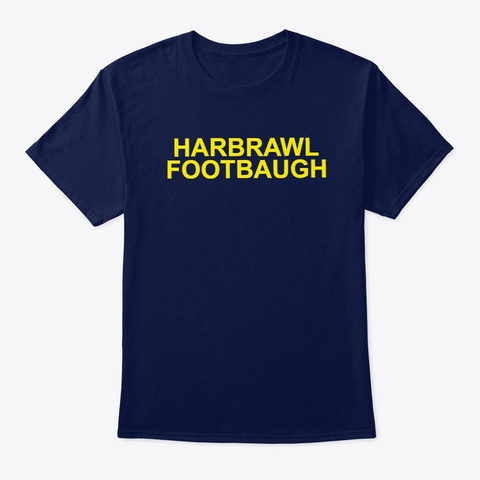 Michigan American Rules Football Navy T-Shirt Front