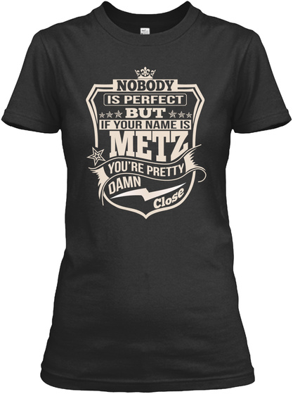 Nobody Perfect Metz Thing Shirts Black T-Shirt Front