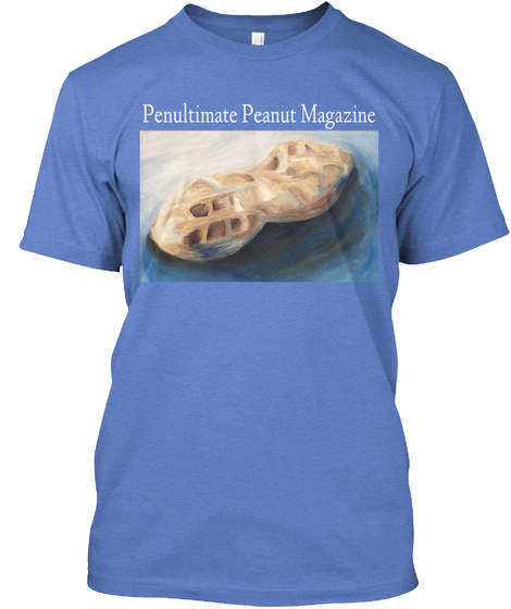 Penultimate Peanut Magazine Heathered Royal  T-Shirt Front