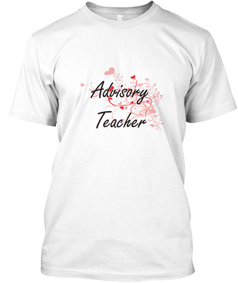 Advisory Teacher White T-Shirt Front