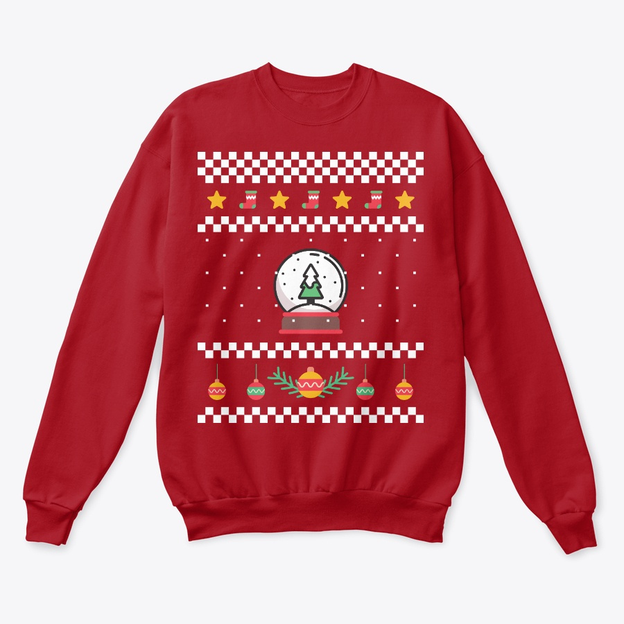 Snowglobe Christmas Pattern Ugly Sweater Unisex Tshirt