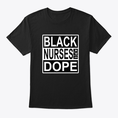 Nurse Pretty Black Educated Women Afro Black Maglietta Front