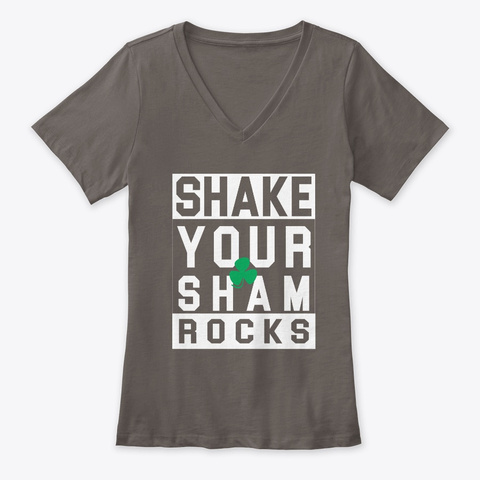 St. Patrick's Day Shake Your Shamrocks Asphalt T-Shirt Front