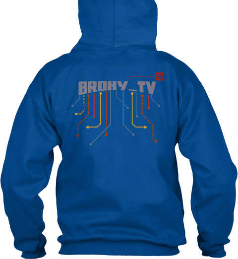 Broxy Tv Royal T-Shirt Back