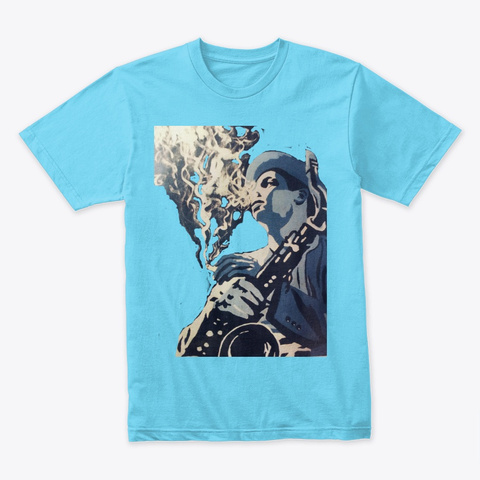 Sax And Smoke Tahiti Blue T-Shirt Front