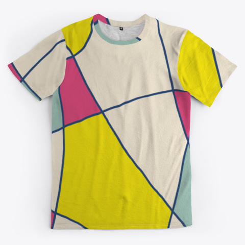 Abstract Patchwork Colorful Minimal Art Standard T-Shirt Front