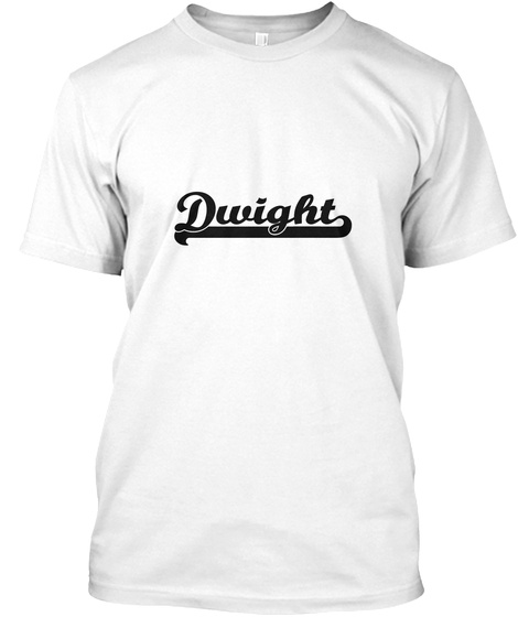 Dwight White T-Shirt Front