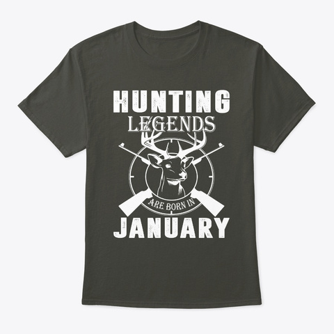 Hunting Legends   January Smoke Gray T-Shirt Front