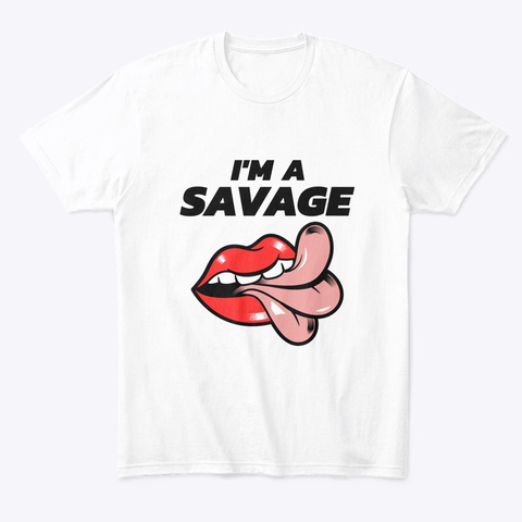 The Savage Gear White T-Shirt Front