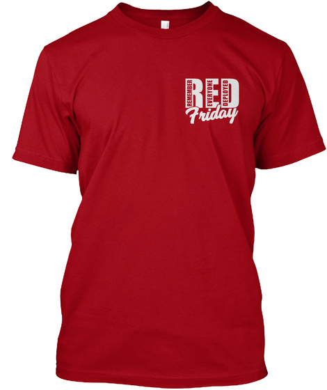 Red Friday Deep Red T-Shirt Front