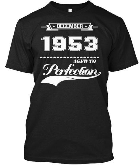 December 1953 Black T-Shirt Front