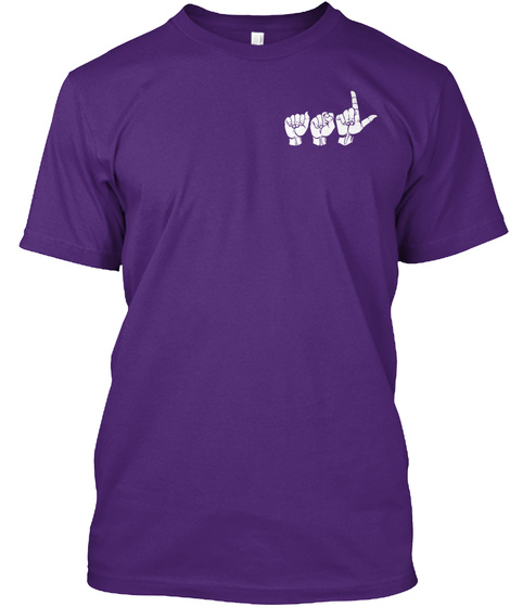 Do You Know Your Abc's ? Purple T-Shirt Front