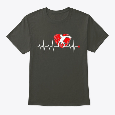My Capoeira Dancing Heart Beat Smoke Gray T-Shirt Front