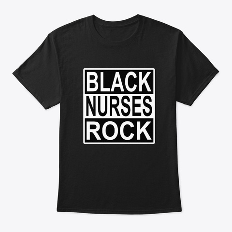 Nurse Pretty Black Educated Women Afro Black T-Shirt Front