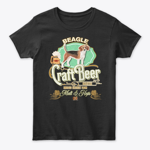 Beagle B Gifts I'll Be There For You Black T-Shirt Front