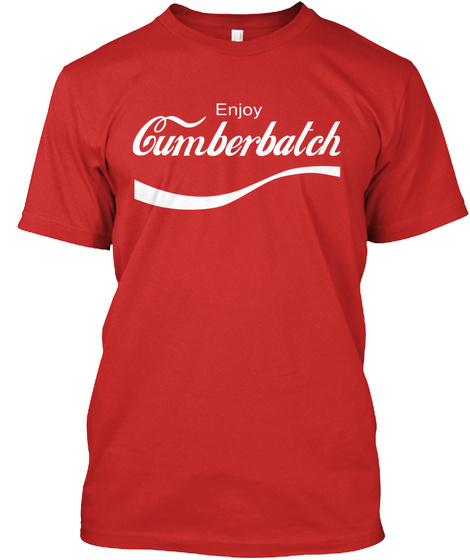 Enjoy Cumberbatch Red T-Shirt Front