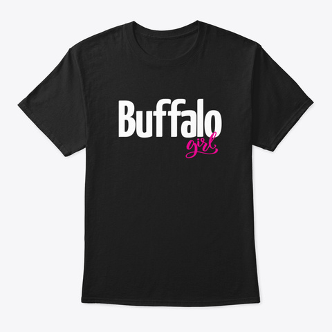 Buffalo Girl Black T-Shirt Front
