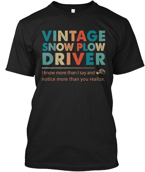 Vintage Snow Plow Driver