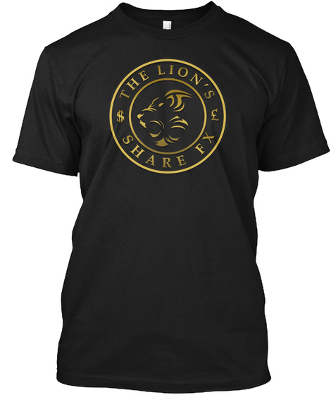 The Lion's Share Fx Black T-Shirt Front