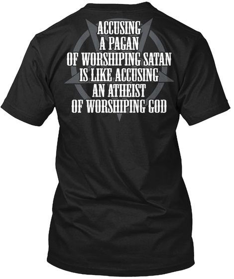 Worshiping  Black T-Shirt Back