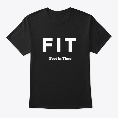 Marching Band & Guard Feet In Time Black T-Shirt Front