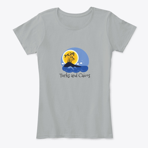 Turks And Caicos Grey T-Shirt Front