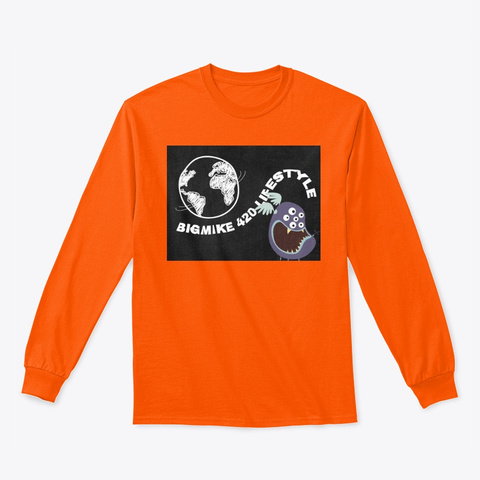 Bigmike420 Lifestyle Orange T-Shirt Front